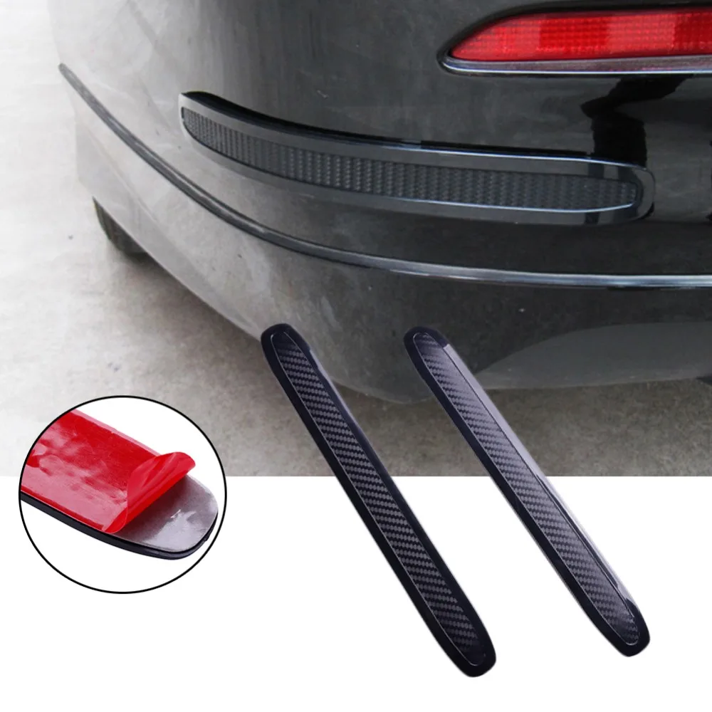 Bostar 2Pcs Car Rubber Bumper Corner Protector Door Guard Cover Lip