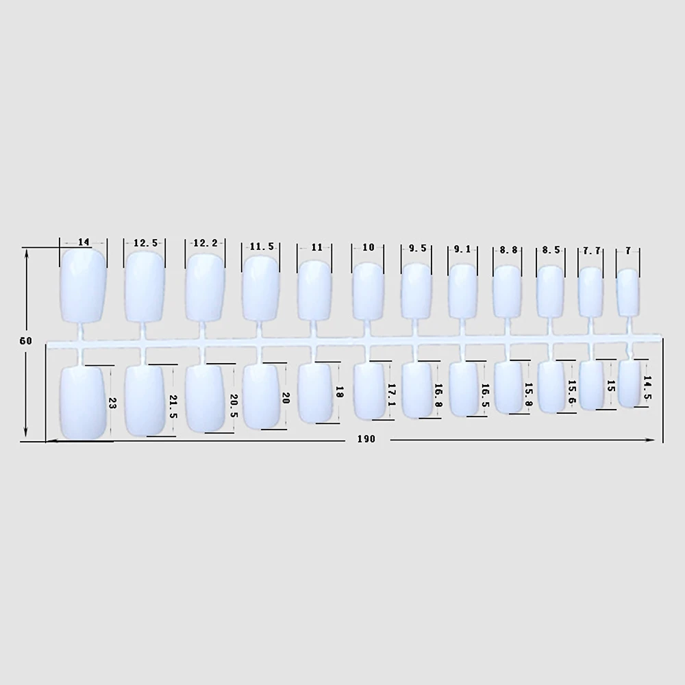 Накладные ногти 24 шт. 12 разных размеров французские короткие накладные ногти полностью покрывающие Акриловые искусственные ногти для маникюра инструмент