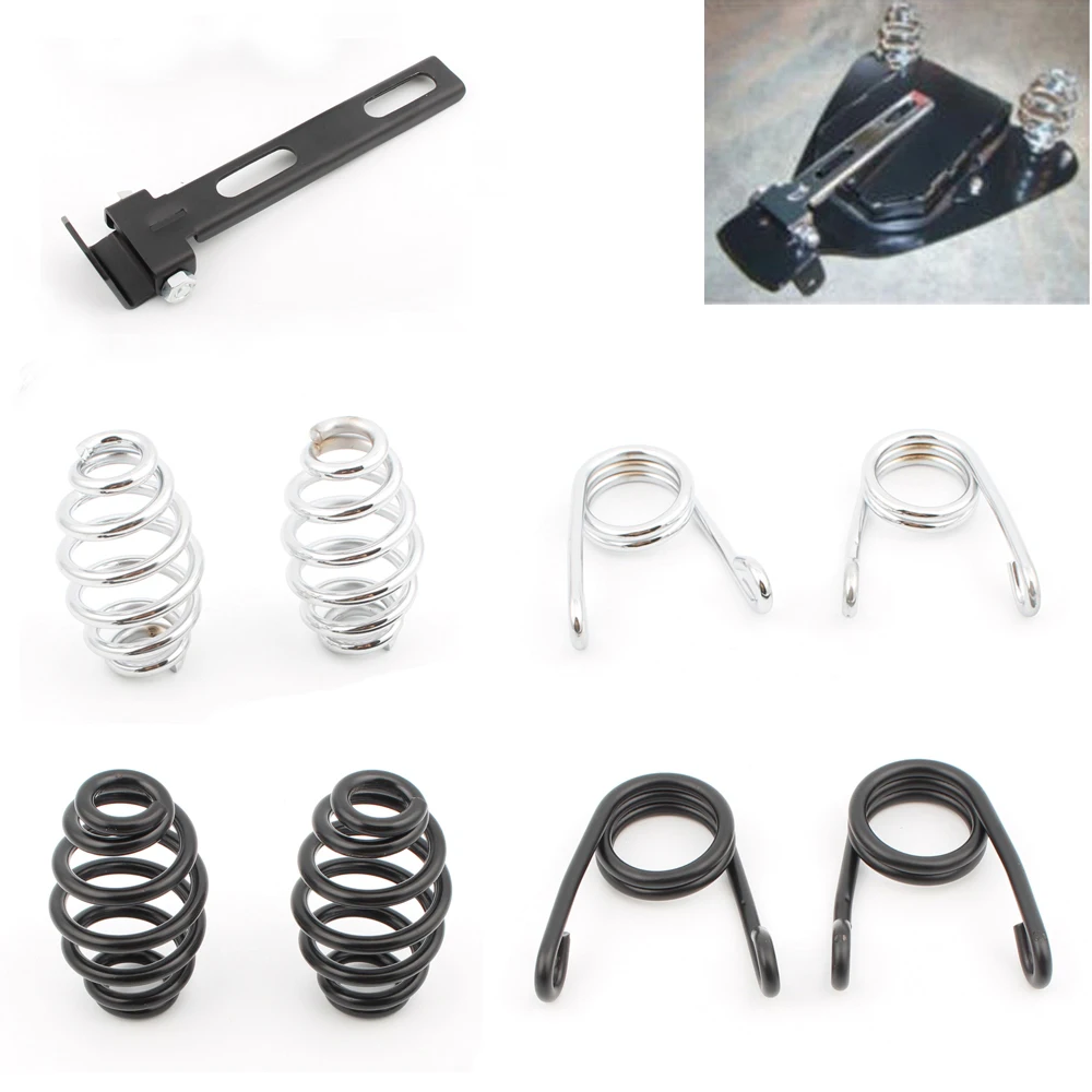 

Universal Motorcycle Solo Seat Cushion Springs Mounting Bracket Clip Kit for Softail Custom Chopper Bobber