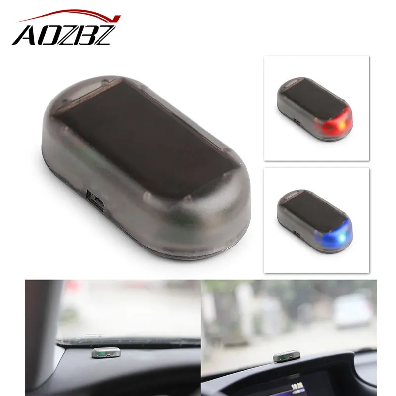 1PCS Car Led Light Security System Warning Theft Flash Blinking Fake