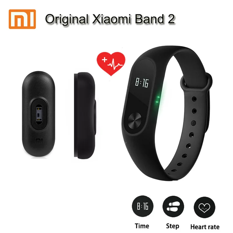 Оригинальный Xiaomi mi Группа 2 Смарт фитнес часы браслет smart Монитор Сердечного