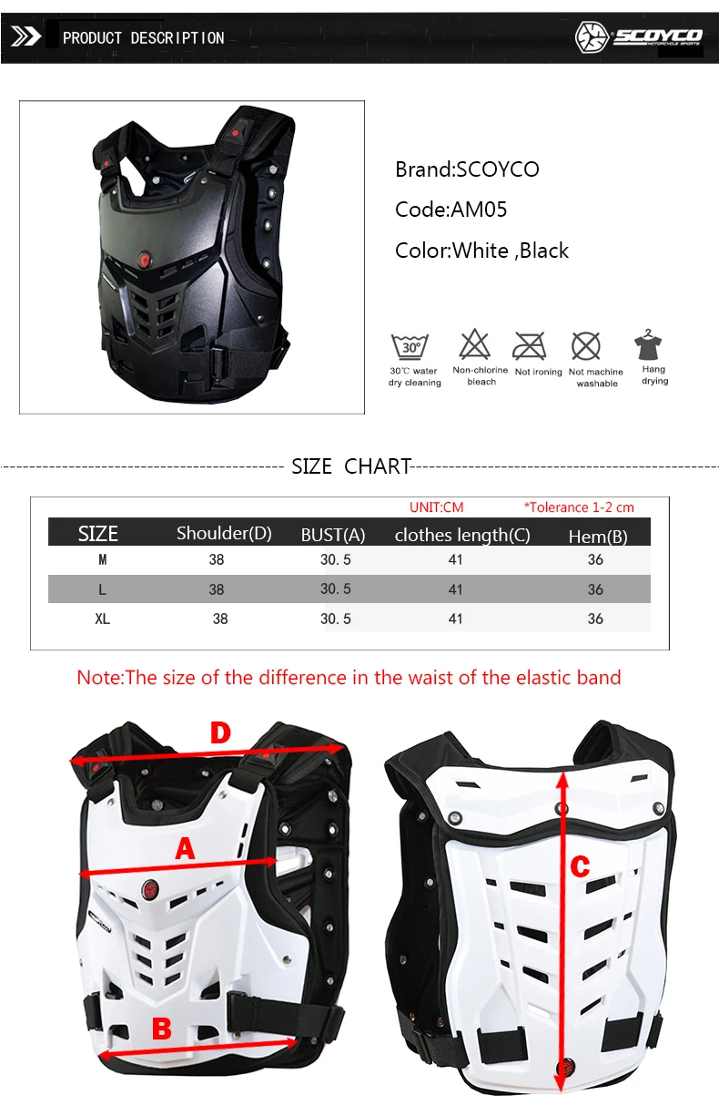 Scoyco AM05 мотоциклетная броня для мотокросса, защита груди и спины, защитный жилет для гонок, защитные аксессуары для тела
