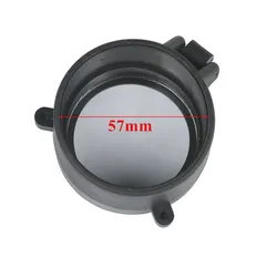 Transparent Quick Flip Spring-Up Lens Cover Cap for Rifle Scope Objective Lens Protection (57mm)