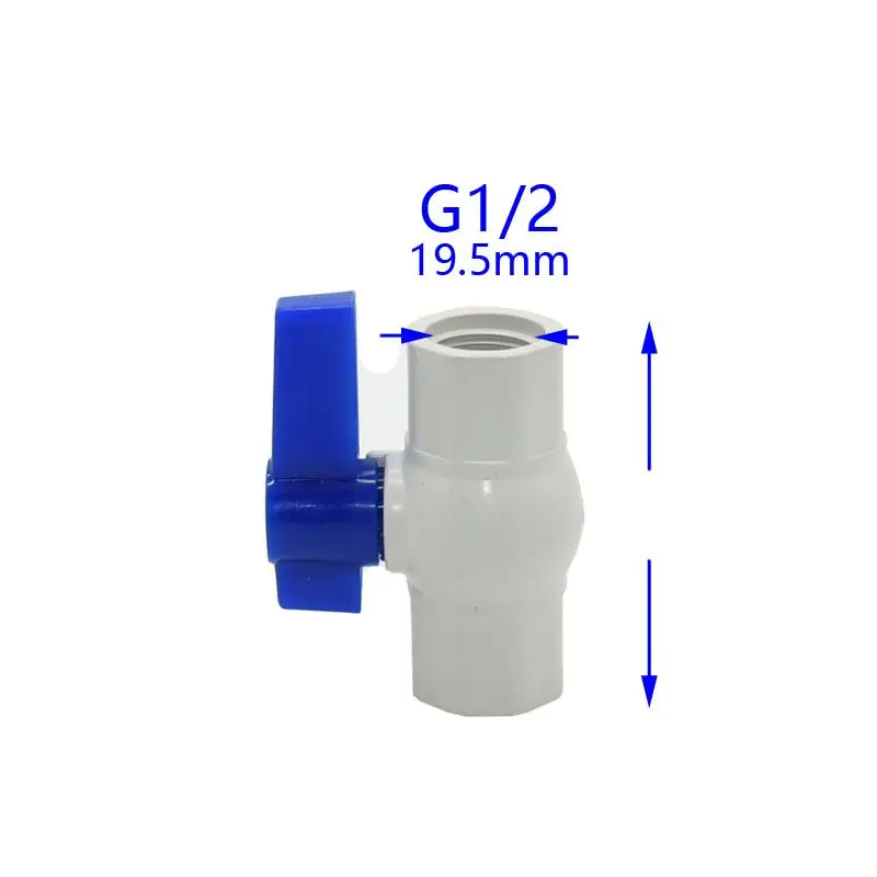 Шаровой кран DN15 DN20 DN25 из ПВХ 2 способа скользящие концы G1/2 G3/4 G1 для сада контроллер