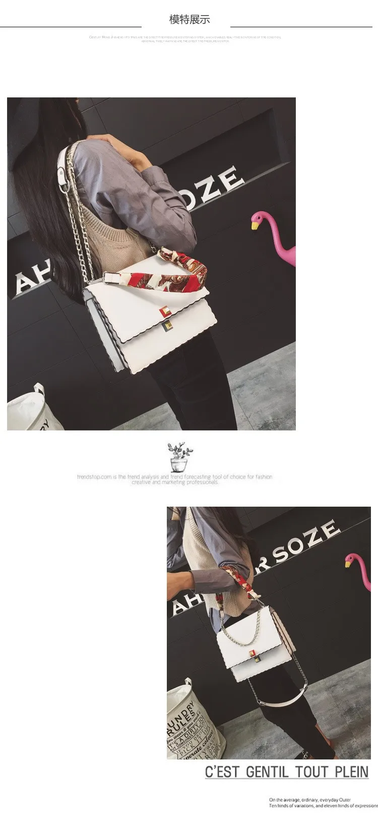 0 Women Handbags Autumn And Winter New Scarf Small Square Package Korean Fashion Multi-layer Packet Chain Shoulder Messenger Bag