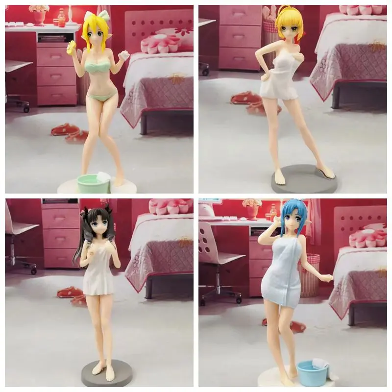 18-23 см Fate/EXTRA Last Encore Saber Nero Tohsaka Rin Claudius Yukata Ver. Сексуальная ПВХ фигурка Коллекционная