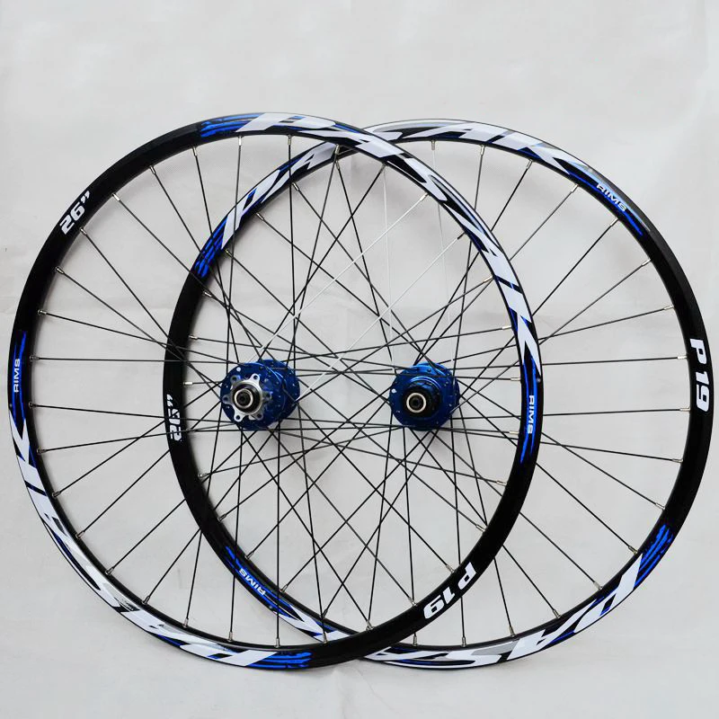 blue mtb wheels