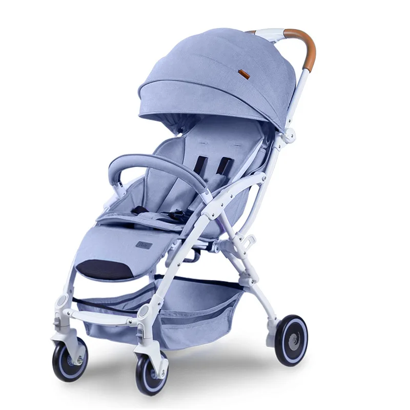 

European Standard High Landscape Four-wheeled Trolley Luxury Lightweight Baby Stroller Pushchair Foldable Portable Stroller Cart