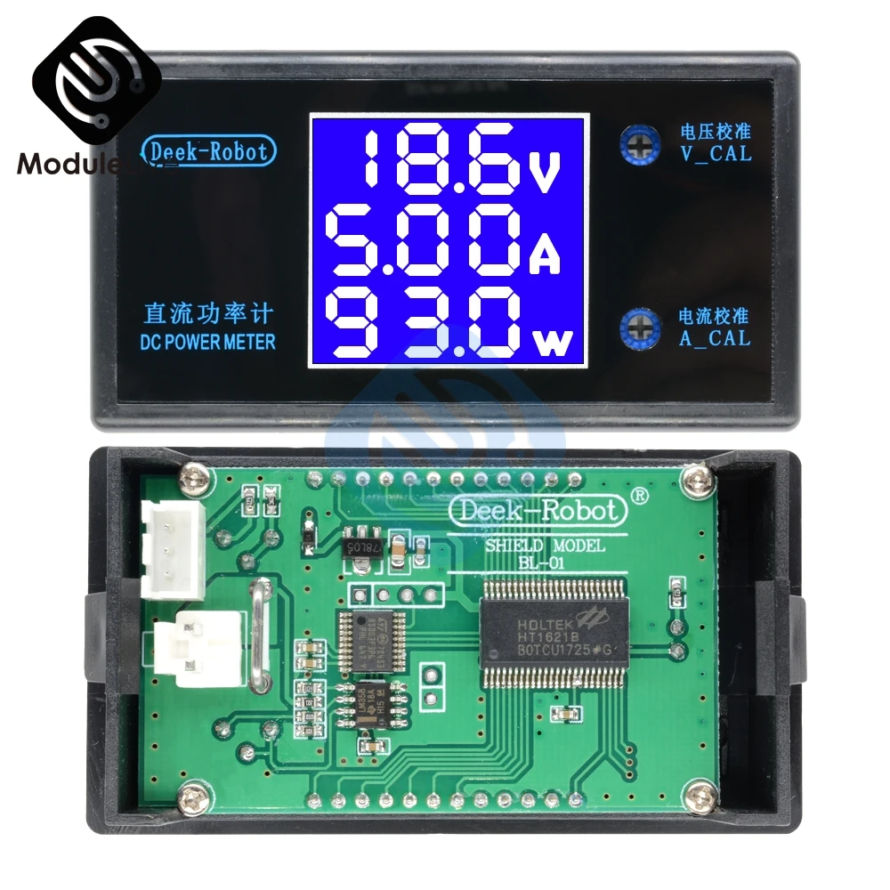 DC 12V 50V 5A/100V 10A ЖК дисплей Цифровой вольтметр Wattmeter Амперметр измеритель напряжения