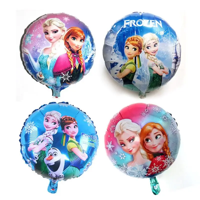 

4pcs/lot Elsa Anna Princess Foil Balloon Inflatable Helium Balloons Baby Shower Birthday Globos Party Decorations