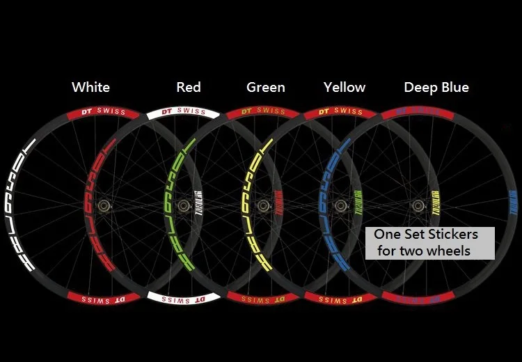 Best Two Wheel Sticker Set for  DT 950 Mountain Bike Bicycle Rim Reflective MTB Cylcing Race 1