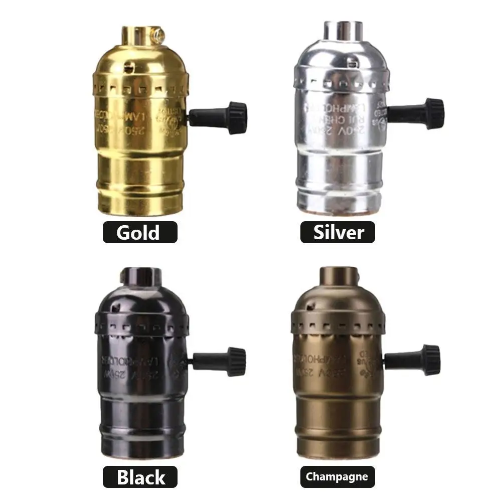 Классический ретро алюминиевый держатель лампы промышленная лампа круглые светодиодные лампы E26/E27