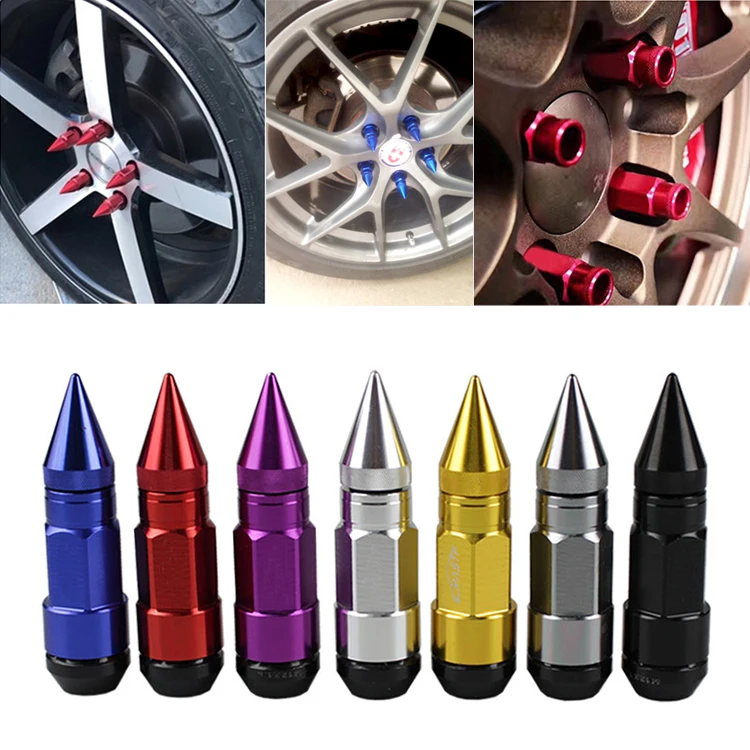 Car Styling Wheel Nuts M12X1.5/M12X1.25 Racing Composite Nut Anti Theft