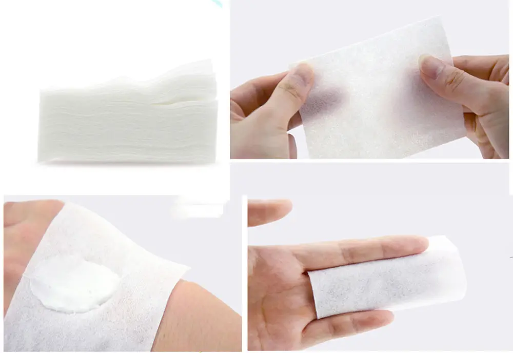 Горячие 1000 шт очищающие салфетки свежая чистая бумага ватные диски для снятия макияжа Towelettes