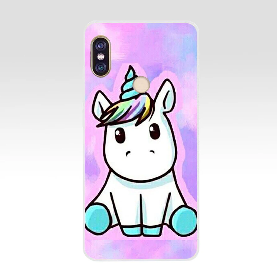 167SD   Rainbow Lovely Unicorn Soft Silicone Tpu Cover phone Case for xiaomi redmi 5A 5Plus note 5 5A Pro mi 6 xiaomi leather case color Cases For Xiaomi