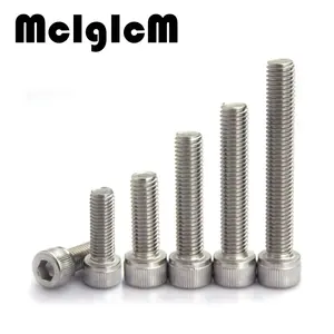 H062 M5 болт M5 винт Нержавеющая сталь Шестигранная Кепки винт, 304 нержавеющая болтом, DIN912 M5 * 6/8/10/12-100 Бесплатная доставка - изображение