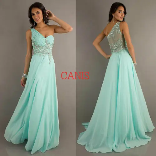 

Elegant Women Wedding Evening Long Chiffon Lace Formal Party Ball Gown Prom Ball Gown Dress
