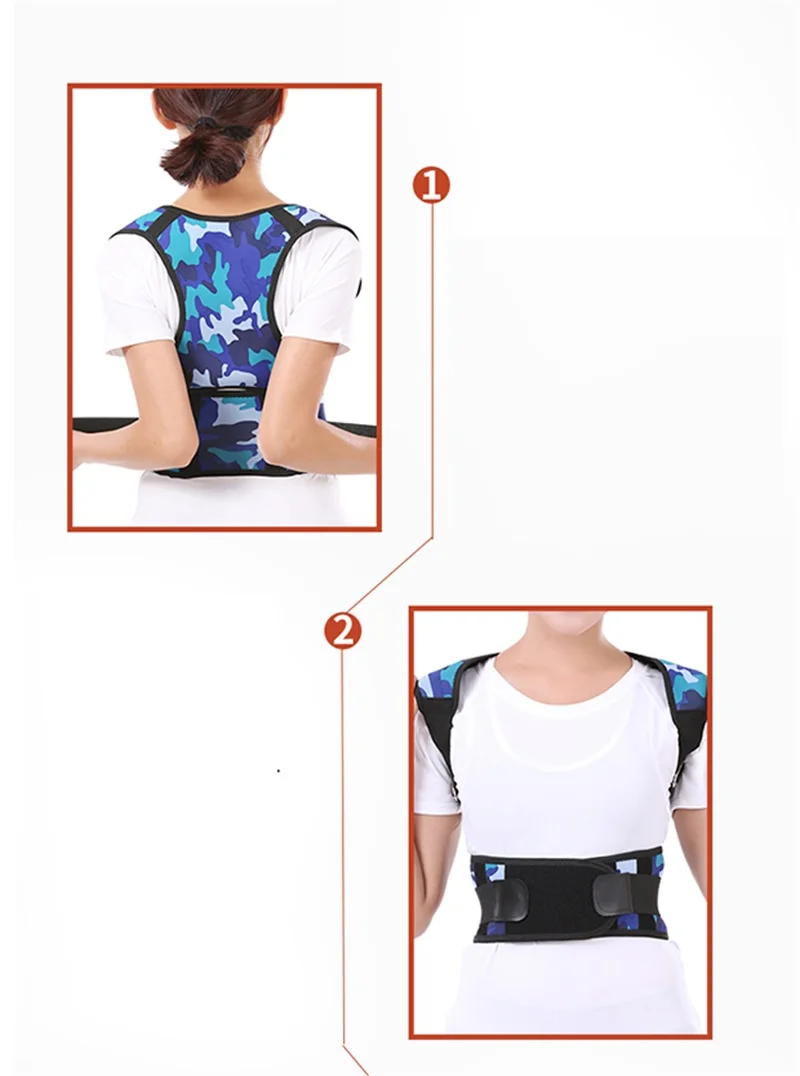 Регулируемый Корректор осанки для спины, поддерживающий пояс для позвоночника, спины, плеч, поясницы, коррекция осанки для женщин и мужчин