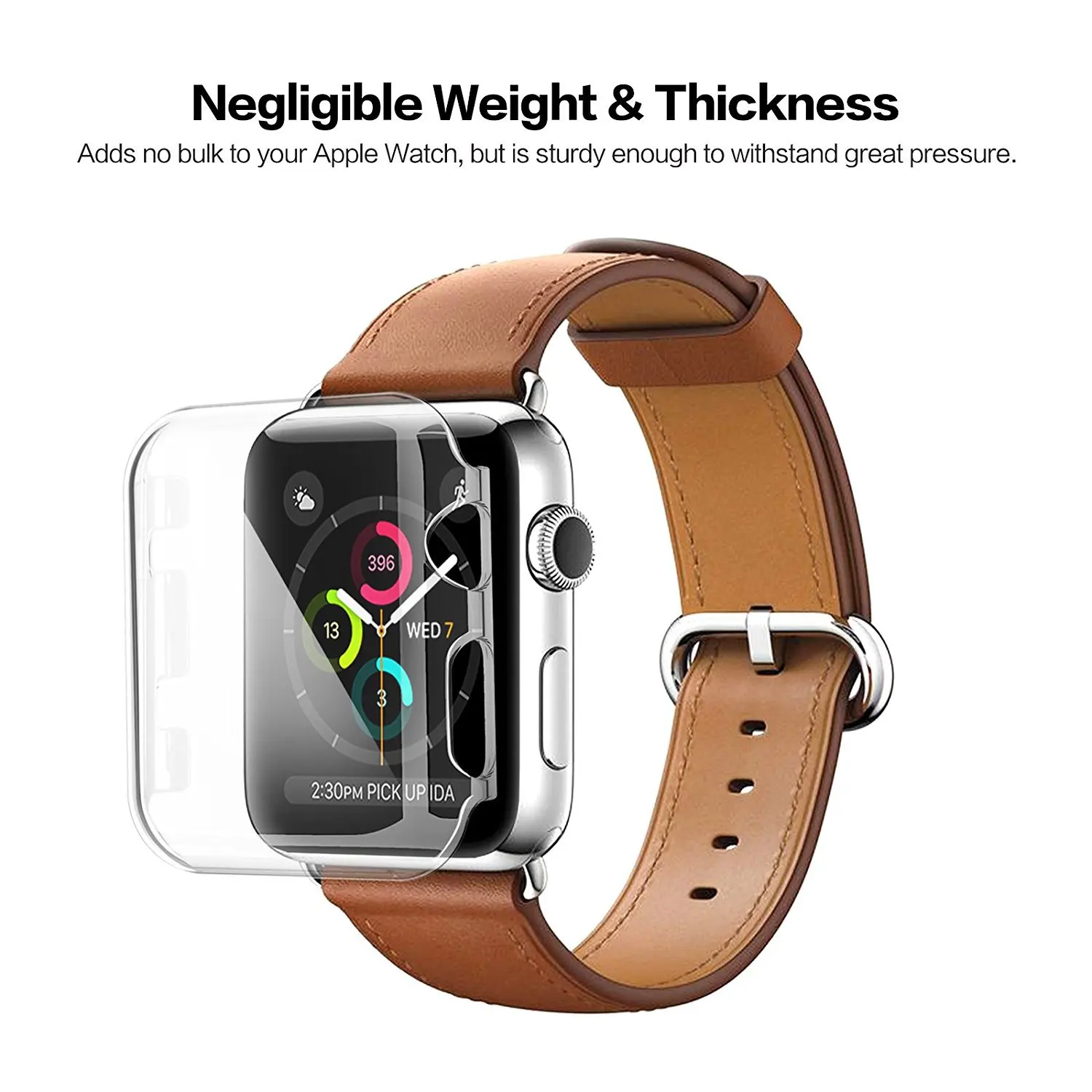 

Transparent Screen Protection Case for Apple Watch Series 1 2 3 38 42mm Ultra Thin Hard Plastic Silicone Full Cover for iWatch