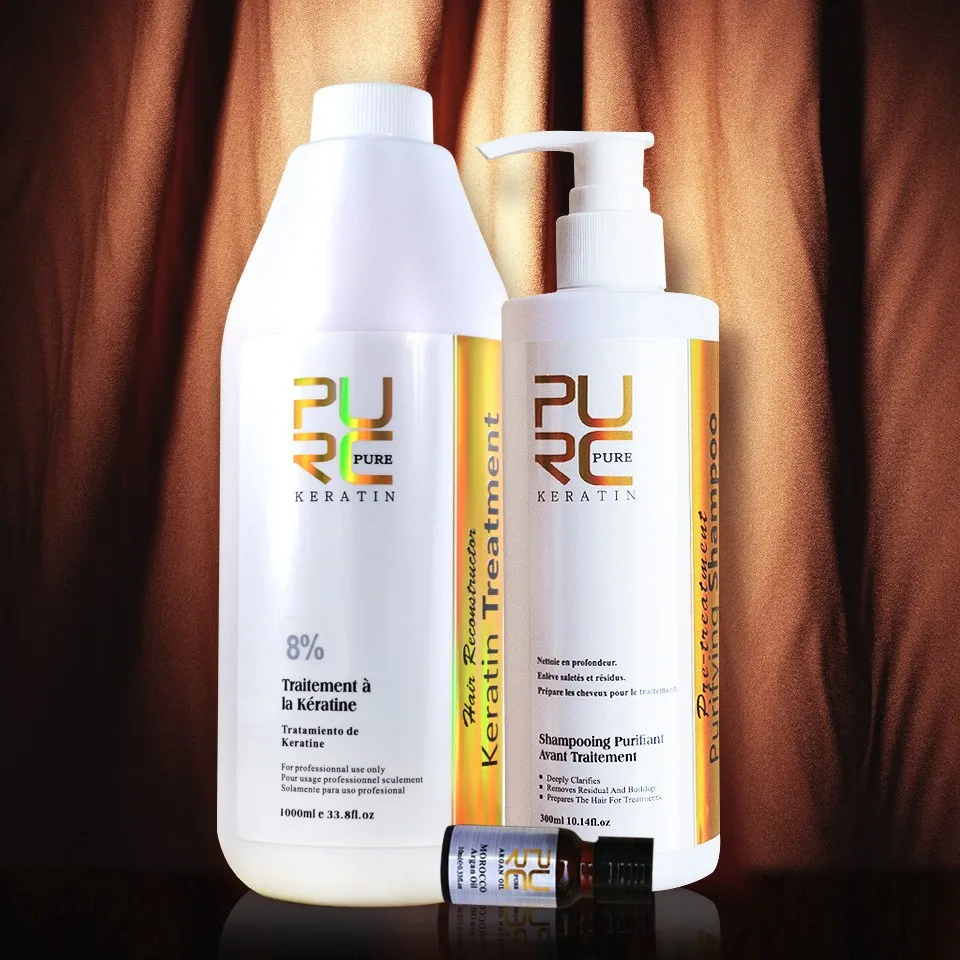 Produtos de Estilo Tratamento para Cabelo Forte e 300 Brasileiro Queratina Shampoo Purificante Atacado Hair Salon Produtos 8% ml 4 Beleza e saúde