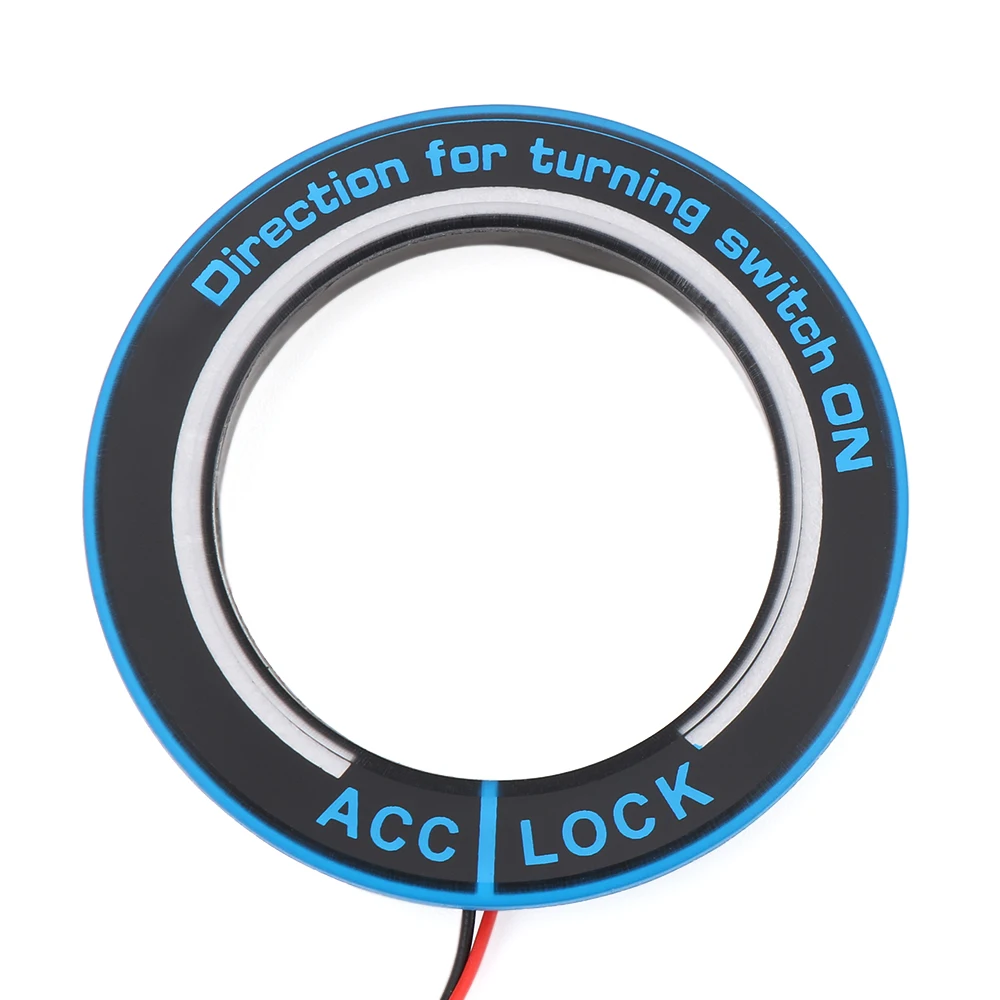 

LED Ignition Keyring Key Lock Keyhole Decoration Ring Trim for Ford Focus 2 Focus 3 Kuga Mondeo