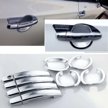 

High-quality For Suzuki SCROSS ABS Car Styling Chrome Side Door Handle Cover and Door Bowl Cover