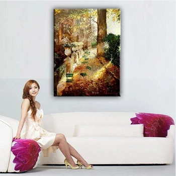 

MYT Hand Painted Modern High Quality Oil Painting Home Wall Art Canvas Set Several Oil Painted Artwork Gift For Living Room