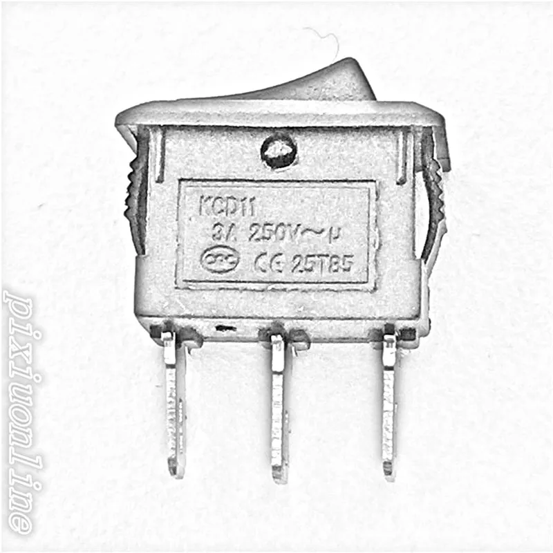 G123y Высокое качество 10 шт. 10*15 мм SPST 3pin on/off g123 лодка кулисный переключатель 3A/250 В