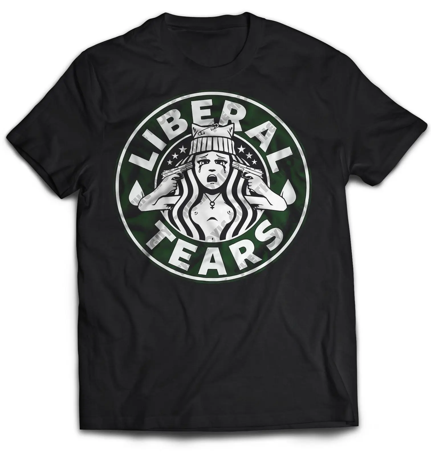 Либеральной слезы футболка Патриот Трамп Снежинка Феминистская M 234XL XXL