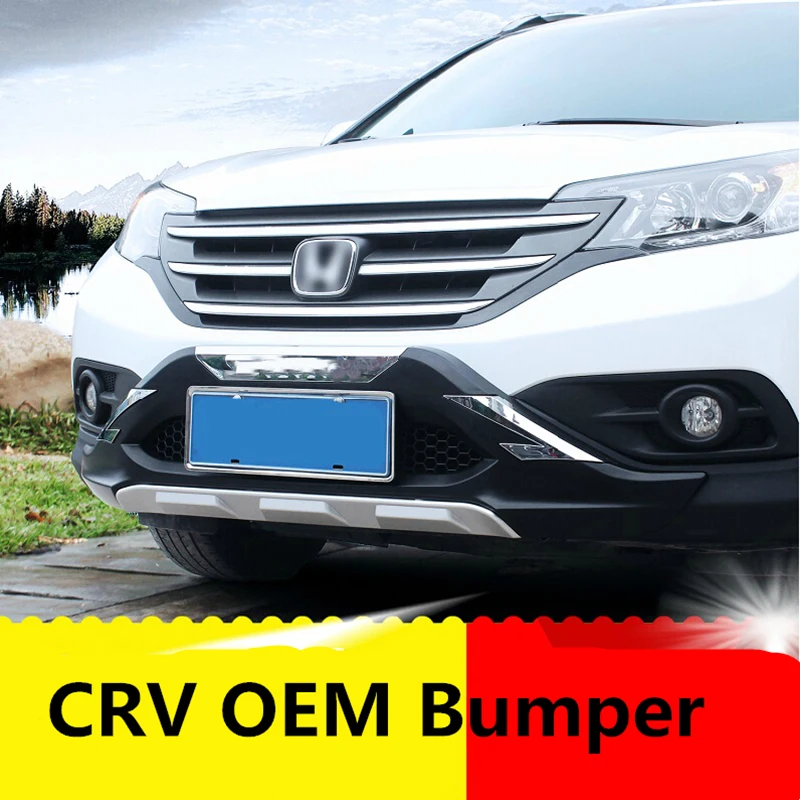 Подходит для Honda CRV CR-V 2012 2013 передний+ задний бампер диффузор бамперы для губ защитная накладка ABS 2 шт