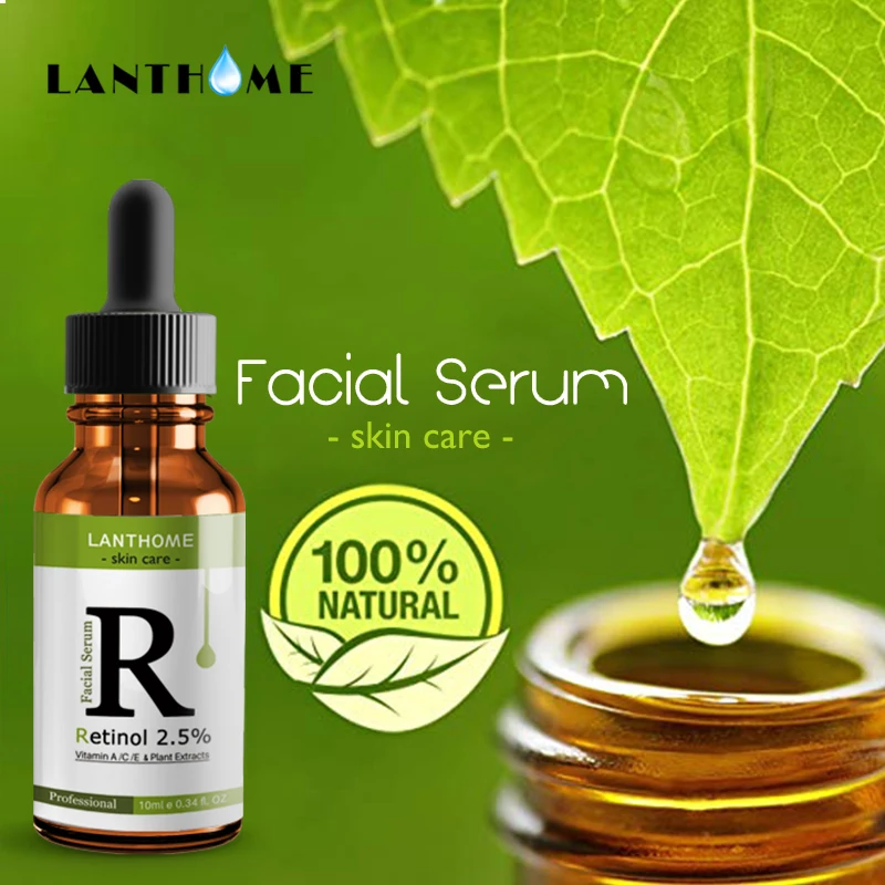 

10ml Retinol 2.5%Moisturizer Face Serum Hyaluronic Acid Anti Aging Remove Wrinkle Vitamin E Collagen Smooth Whitening Cream