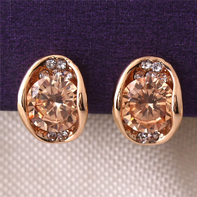 Серьги клипсы женские круглые с фианитом 4 цвета|clip on earrings|clip onclip earrings rhinestone |