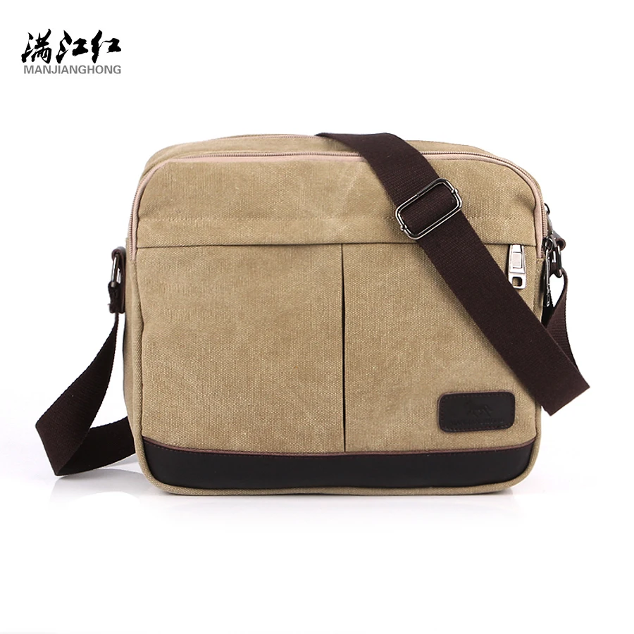 MANJIANGHONG Vintage Men Messenger Bags Canvas Crossbody Bags For Men