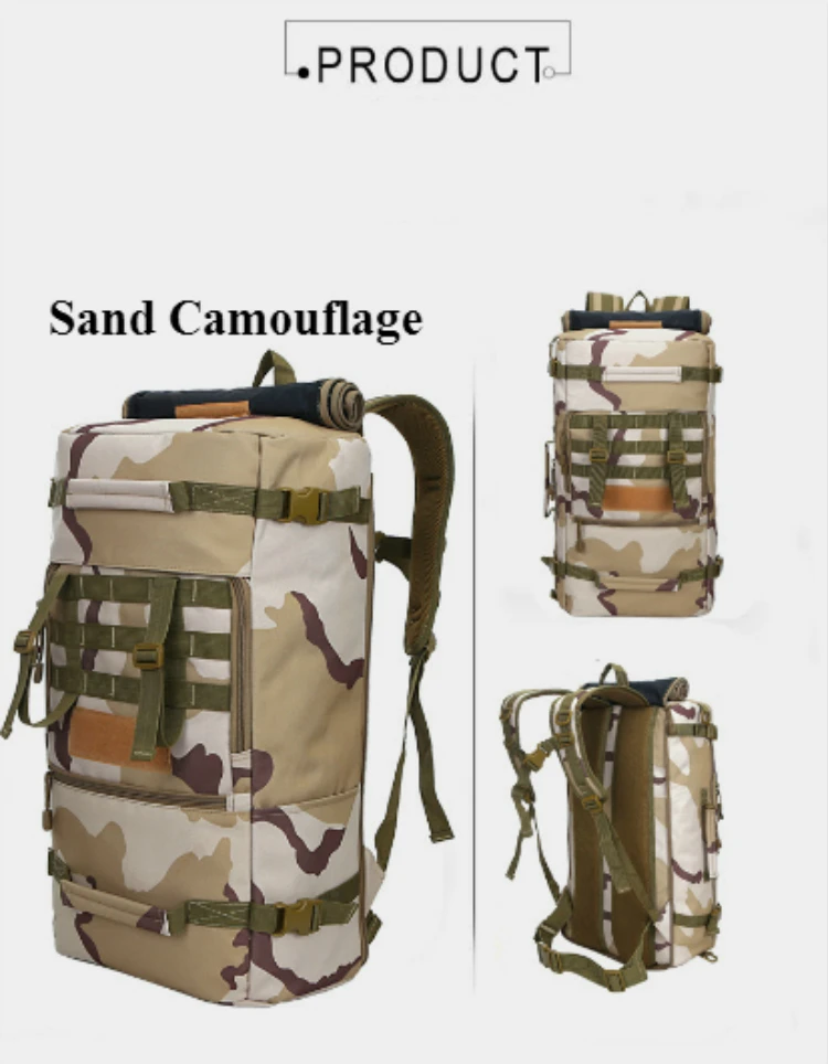 50л тактический армейский военный рюкзак, Открытый Многофункциональный водонепроницаемый рюкзак, походный альпинистский рюкзак, рюкзак для путешествий