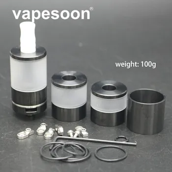 

Dvarw MTL V2 RTA Kit DIY Atomizer Rebuildable Tank with AFC Airflow Insert 510 compatible Teflon Drip Tip