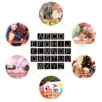 

LED Letter Lamp Battery Operated Powered 26 Style Marquee LED Letter Night Lamp For Baby Bedroom Decoration Kids Gift