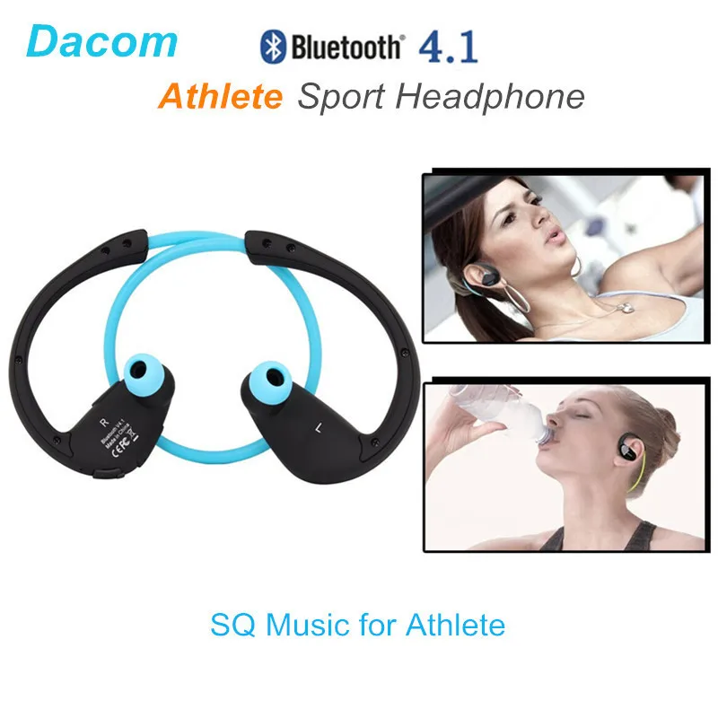 Dacom Athlete ушные крючки Спортивные Bluetooth 4,1 наушники устойчивое мини беспроводные Hifi бас наушники с микрофоном