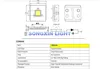 50pcs LUMENS LED Backlight 1W 2.4w 3V 3535 3537 Cool white LCD Backlight for TV TV Application A127CECEBUP8C-6078 ► Photo 3/3