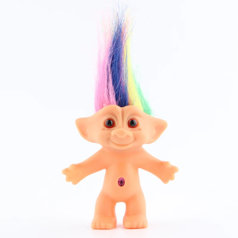 

Elsadou 10cm Troll Doll Colorful Hair Leprocauns Dam dolls Kids Toys