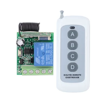 

DC 12V Timer Remote Switch Time Delay Ajustable RF Wireless Controller Power ON OFF Relay Contact Remote 5s 10s 15s time delay