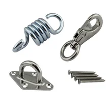 Гамак стул фиксация подвесной комплект оборудование для стула поворотный крюк с защелкой потолочное крепление пружинный поворотный крюк комплект