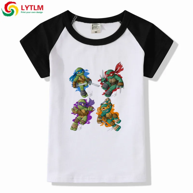 

LYTLM Ninja Turtle Kids Costume Summer Clothes for Girls Short Sleeve Toddler Boys Tshirts Modis Girls Tops Animal Print Size 10