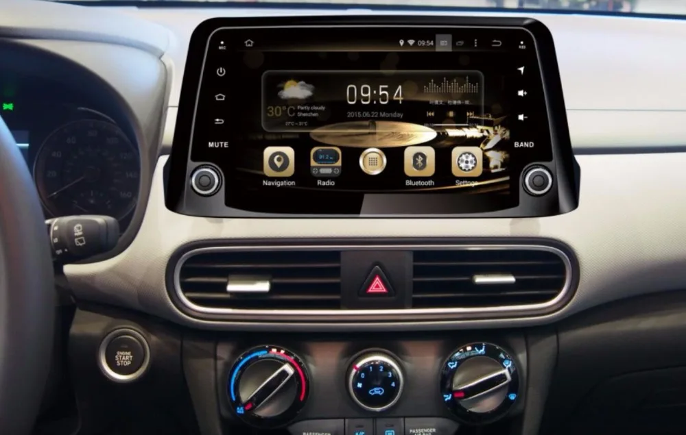 Clearance Auto Octa Core 4G+64G android 9.0 car Gps dvd for Hyundai Kona 2017 2018 Auto car radio video player gps navigation in dash 1