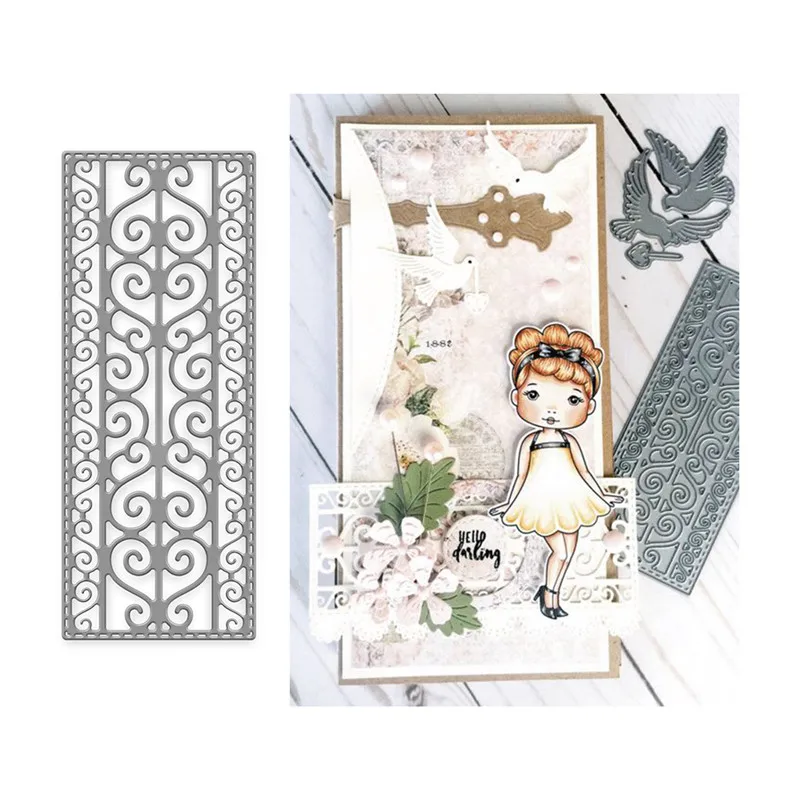 

DiyArts Rectangular Frame Metal Cutting Dies Scrapbooking New Dies for 2019 Die Cut Stitch Craft Die Troqueles Stencil