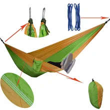 Outdoor Portable Hammock 2 Persons Recreation Camping Barbecue Picnic Double Person Camping Garden Leisure Travel Hammock
