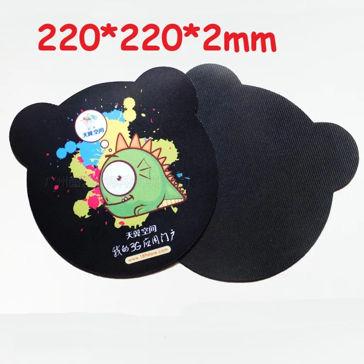 

Free Shipping 10pcs/lot 22*22*0.2cm Blank Sublimation Pads Bear Shape High Quality DIY Printing Transfer Mouse Pad Heat press