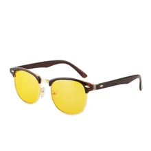 Gudzws анти голубой свет очки классический дизайн половина рамки с металлическим ободом унисекс защиты глаз от ТВ компьютер