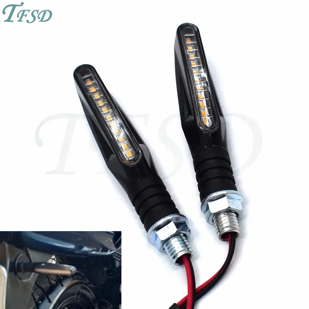 

Motorcycle Universal Turn Signals Light Tail Flasher LED Flowing Water Blinker Bendable Motorcbike Flashing Lights For Triumph
