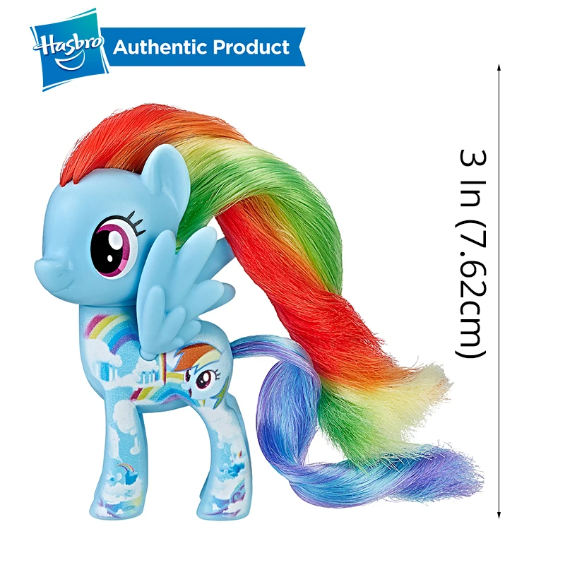 FurReal Friends, My Little Pony с рисунком из мультфильма «Мой Маленький Пони» друзей 3-дюймовая пленка маленькие пони всех цветов радуги; платье Lunamoon редкость Сумерки ПВХ экшн статуэтки коллекционные куклы