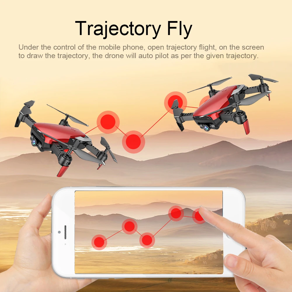 Teeggi X12 RC Дрон с 2MP широкоугольным WiFi FPV камерой HD мини складной Квадрокоптер